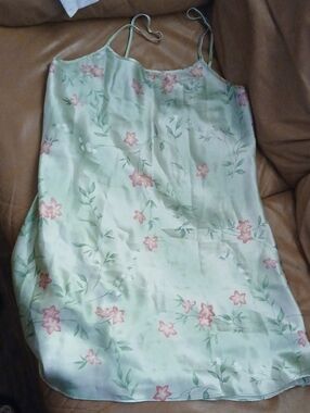 Avon Light Green Floral Intimates